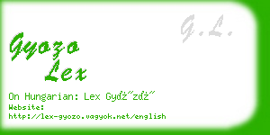 gyozo lex business card